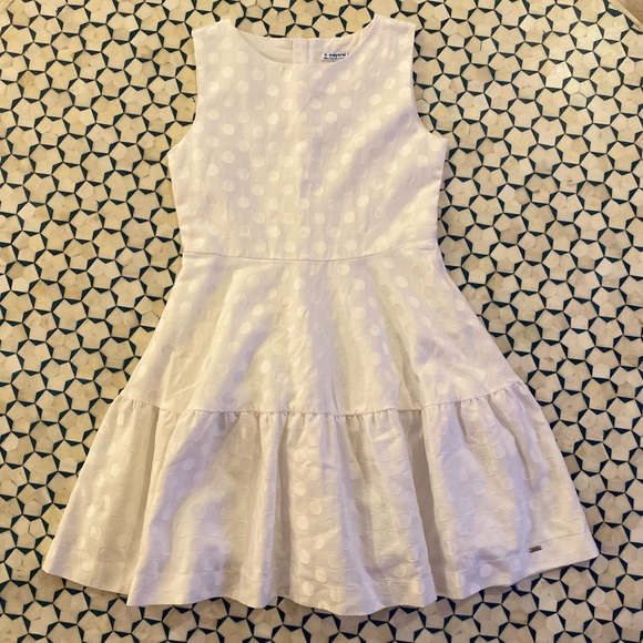 Mayoral White Flare Dress size 10 - Picture 5 of 5
